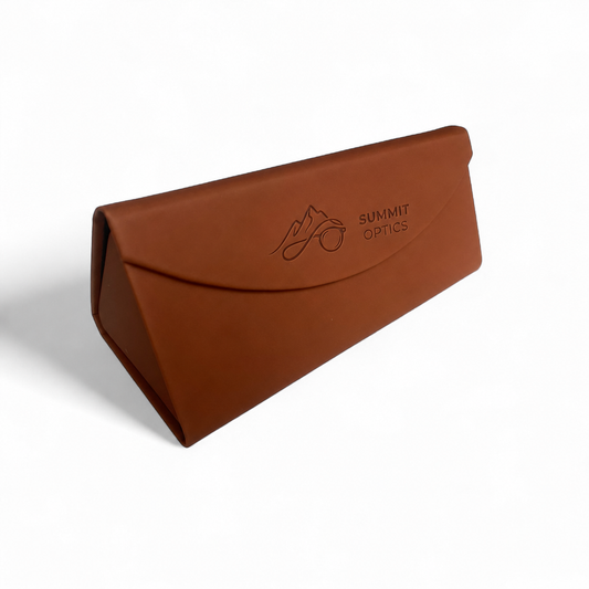 Étui pliable à lunettes de soleil - Marron