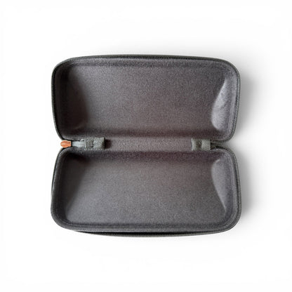 Hard Shell Sunglasses Zipper Case - Dark Brown