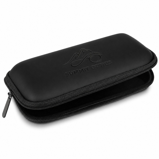 Pochette souple à fermeture éclair pour lunettes de soleil - Noir